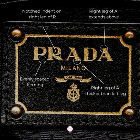 how does the authentic prada logo look like